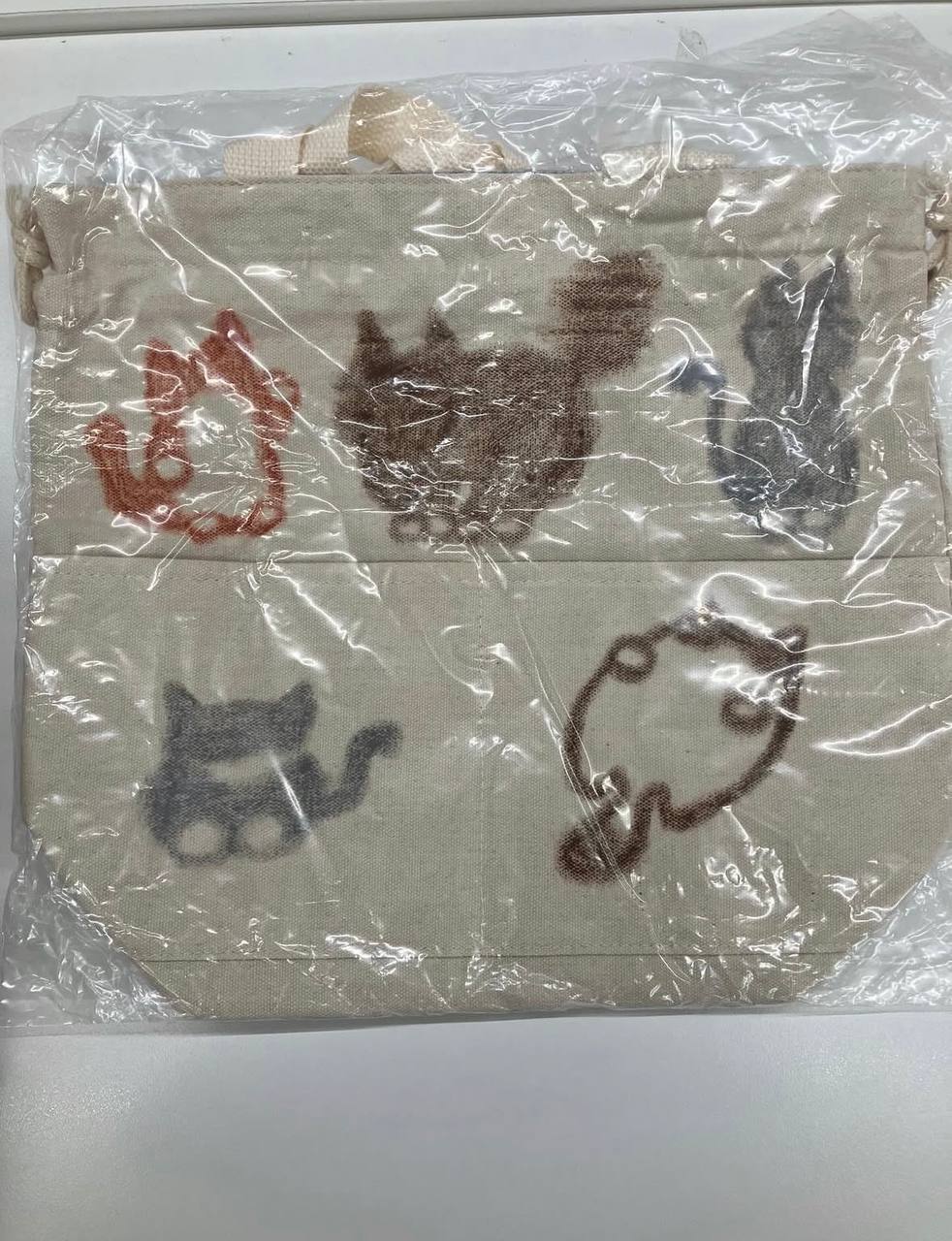 猫の巾着バッグ